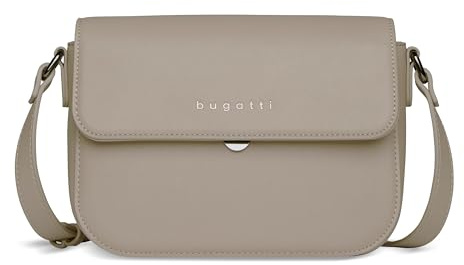 bugatti Almata Damen Schultertasche S, Umhängetasche klein, Clutch aus Kunstleder