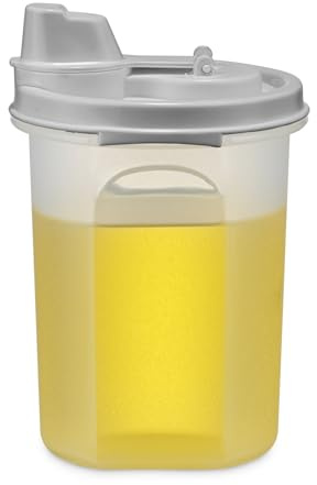 SIGNORA WARE Dispenser per olio e aceto, bottiglie per salsa di aceto balsamico, salsa di soia, bottiglie per condimenti per insalata con beccuccio facile da versare, contenitori ermetici e a tenuta