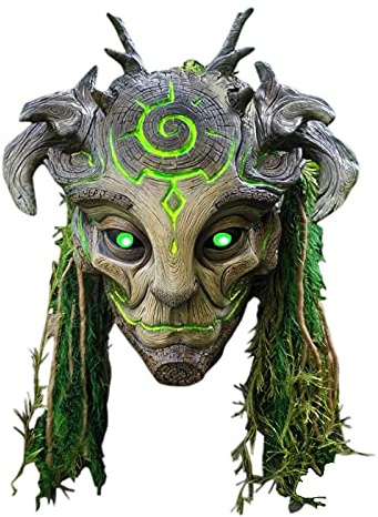 SKFLABOOF Halloween Maske Horror - Frau Herren Lustig Gruseliges Kostüm für Geisterhaus, Cosplay Mottopartys und Rollenspiele Extrem 18