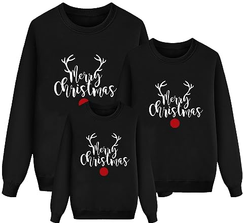 Weihnachtspullover Familie Set Damen Herren Kinder Pärchen Paare Xmas Jungen Christmas Lustig Weihnachts Unisex Hässliche Mädchen Weihnachten Weihnachtspulli Ugly Weihnachtsoutfit Sweater Partnerlook