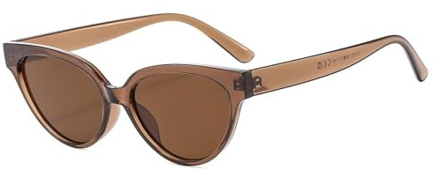 Herrsolglasögon Med Liten Båge, Semestersolglasögon, Shoppingsolglasögon For Kvinnor, Utomhussolglasögon For Pendling(Brown)