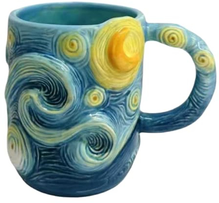 artistica da 370 ml, per cappuccino, latte, succo, birra, cucina, bar, ristorante, casa, Natale