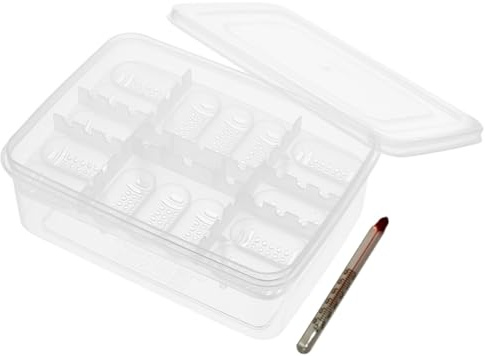 BCOATH Diseño Huevos Incubadora Plástico de Reptiles Blanco 16 Compartimentos Termómetro Ligero Almacenamiento Conveniente para Lagartijas y Serpientes