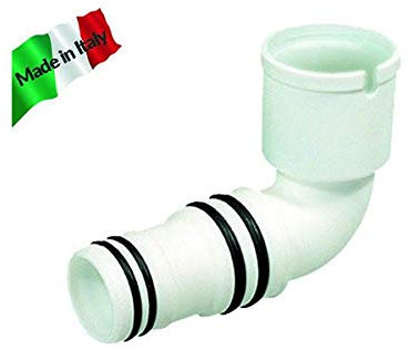 vecamco Clima Plus – Raccordo gomito 90 per uscita Scarico verticale 16 – 20 mm