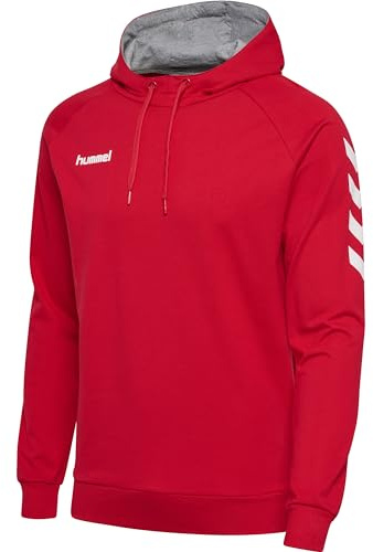 Hummel Herren Kapuzenpullover HMLGO COTTON HOODIE, True Rot, XL, 203508-3062