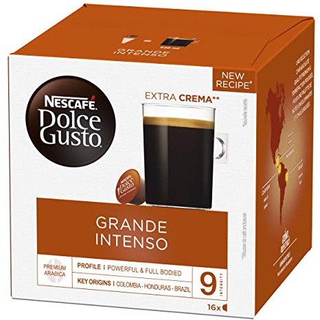 Nescafé Dolce Gusto Grande Intenso - Café - 96 Capsules (Pack de 6 Boîtes x 16)