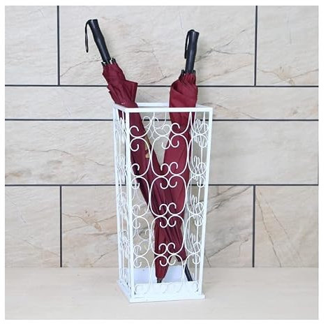 Habrur Schirmständer Regenschirmständer Regenschirmständer Aus Metall, Dekorativer, Freistehender Rack-Organizer, Platzsparender Spazierstock-Regenschirmhalter Regenschirmhalter Schirmhalter
