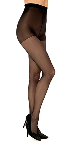 SENTELEGRI Tights Vanessa 15 Denier,Sheer Matt,Available Size S,M,L,XL,XXL (as8, alpha, x_l, plus, tall, Black)