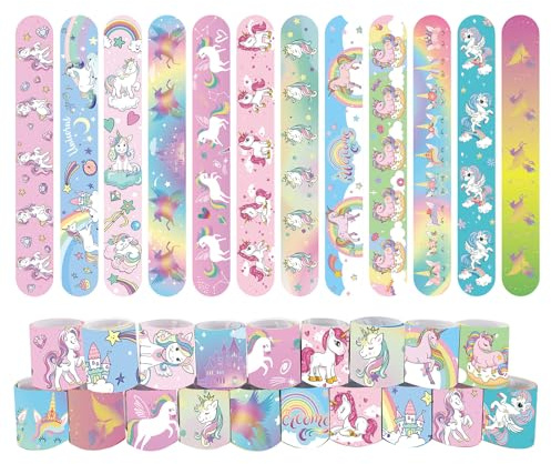 Mienocol 24 st Slap Band Armband Armband Leksaker för barn, Rostfritt stål Polyvinylklorid (PVC)