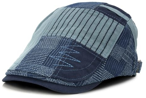 M MOACC Schiebermütze Barret Flat Cap Schirmmütze für Herren Damen, Gatsby Newsboy Cap Baskenmützen Golfermütze