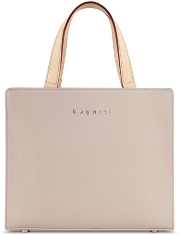 bugatti Ella Mini Tote Bag - Hochwertige Damen-Kunstledertasche in Beige