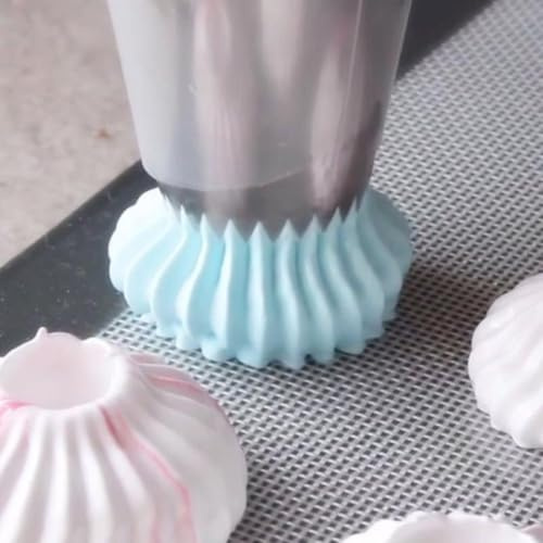 Macaron Piping Tip,Baking Nozzle 2Pcs Cream Piping Tips Sultan Ring Cookies Mold Kits Cake Decorating Baking Accessory