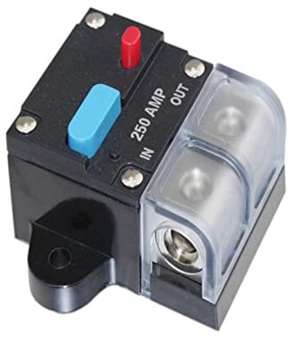 FDYZCIYI Disjoncteur AMP, fusible de réinitialisation de Voiture, Bateau, étanche, Accessoires de fusible de sécurité, Outil de réparation de véhicule(Black Button 50a)