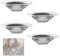 Set 4 Filtro Lavello in Acciaio Inossidabile, Cucina Sink Strainer Filtri da Scarico per Lavandino, Doccia e Vasca da Bagno, Antigrasso, Diametro Esterno 7.5cm, Diametro Interno 5 cm