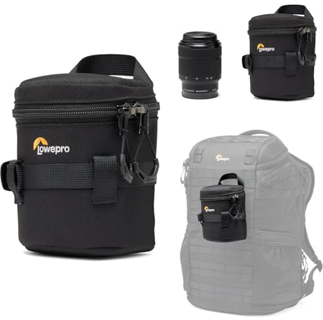 Lowepro ProTactic LCS 9 x 13 III, Borsa per Obiettivo Fotografico, Adatta a 24-70mm F/2.8, per Fotocamere DSLR e Mirrorless, Vol-0.5L Dim: 13x9x9cm, Zaino per Fotocamera, per Fotografi/Videografi