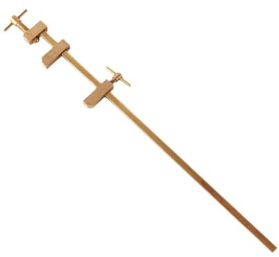 ＡＷＨＡＯ F Clamp Woodworking Clamp Brass with Knurled Tightening Screws Fixture Splicing Board Positioning Panel Japanese Wood Clamp, 360mm