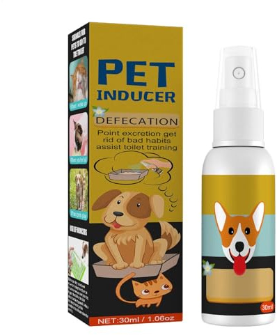 Spray d'apprentissage de la propreté pour Chien, Chat et - Aide à l'apprentissage de la propreté - 30 ML - Fournitures d'intérieur et d'extérieur pour Chien et Chat