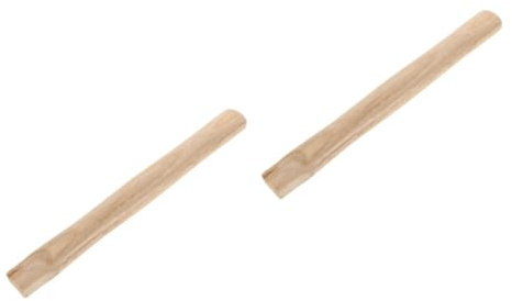 DIYEAH 2 Stück Holzhammer Ersatzgriff Langlebigem Naturholz Stabiler und Glatter Holzstiel Passend für Verschiedene Hämmer Vielseitiger Ersatz Holzgriff für Handwerk und