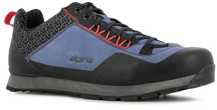 Alpina Lin 24 Wanderschuhe Herren und Damen | Leichte, Robuste Trekkingschuhe, Leder-Obermaterial, Atmungsaktive Wanderhalbschuhe, Rutschfeste Synthetik-Sohle