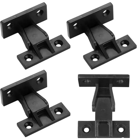 4 Pairs Keku AS Push Fittings, Keku Clips Push in Plinth Fasteners Fittings | Universal ABS Plinth Clips Fasteners, Quick Fitting Furniture Panel Board Connector for Kitchen Cabinets Wardrobe Bath Bed