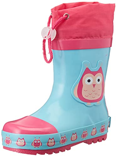 Playshoes Bottes En Caoutchouc Chaussure de sport nautique Mixte Enfant, Hiboux, 28/29 EU