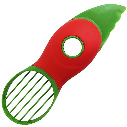 Chef Remi 3-in-1 Avocado Slicer with Knife, Pitter, Peeler and Scoop -2 Yr Warranty- Kitchen Utensil Tool for Fresh Ripe Avocados
