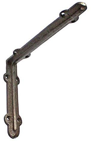 Regalbodenträger Regalträger Regalhalter Winkel Gusseisen antik- braun groß