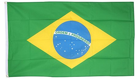 Bandiera/Bandiera Brasile + GRATIS Sticker, bandiera fritze®, Hissflagge 90 x 150 cm