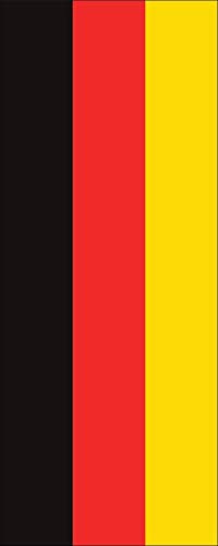 flaggenmeer® Flagge Deutschland 160 g/m² ca. 400 x 150 cm mit Hohlsaum für Ausleger