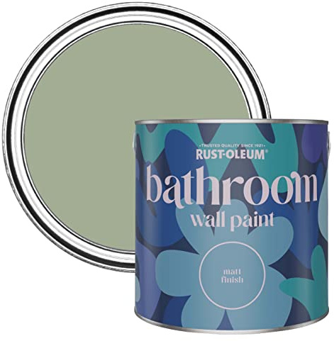 Rust-Oleum grün feuchtigkeitsresistente Badezimmerwandfarbe Matt Finish - Khaki Grün 2,5 litres