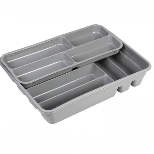 CUBERTERO MODELO ROMERO GRIS 40X30X7 DOS ALTURAS venta unitaria