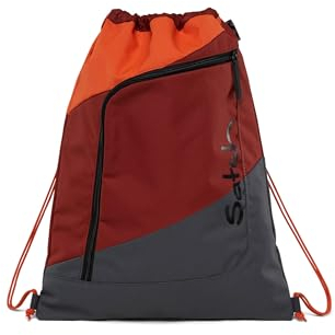 Satch Sportbeutel Turnbeutel für Mädchen und Jungen mit Reißverschlussfach, 12 Liter, Rucksack fixierbar