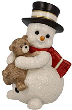 Goebel Bonhomme de Neige Mon ami câlin, en Porcelaine, Hauteur 12 cm, 66-704-16-1