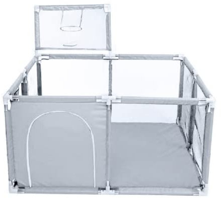 YAZOCO Parque Infantil Bebe 122x180cm Corralito Bebe, Parque de Juegos Bebé Con Malla Transpirable En Los Cuatro Lados Y Ventosas…