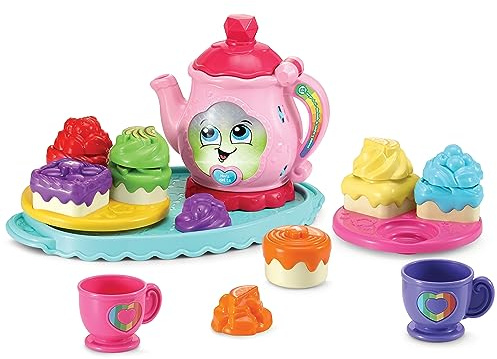 VTech Leapfrog Juego de té Merienda de Colores y sabores, Juguete Interactivo para niños +1 año, Aprende los Colores, Tipos de Fruta, Simula una Tarde de té, Versión ESP
