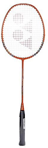 YONEX Nanoray 72 Leichter Badmintonschläger | Hellorange | 5U G4 | Nanometrik | X-FULLERENE | Aero + Kastenrahmen | Isometrisch | Solid Feel Core | Neues integriertes T-Gelenk | China | Entwickelt in
