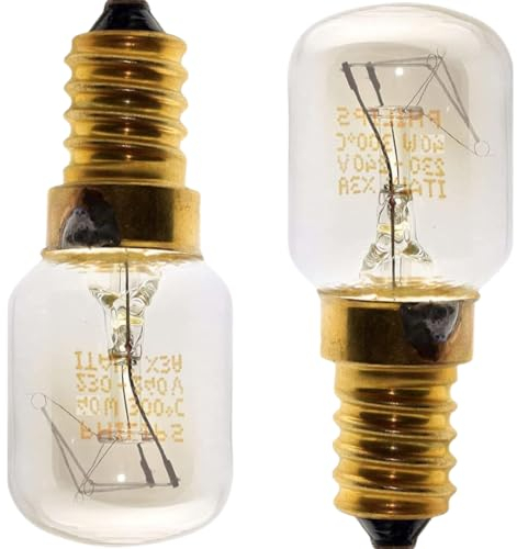 FIND A SPARE- Pack of 2 Philips 40w SES E14 Small Edison Screw Oven Pygmy Lamps in Warm White Clear - Incandescent Bulbs for Traditional Replacement