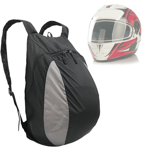 Motorcycle Backpack, Waterproof Motorbike Helmet Backpack, Cycling Backpack Motorcycle Helmet Holder, Running Backpack, Cycling Helmet Storage Bag, Fitness Daypack Fit Basketball Football Soccer