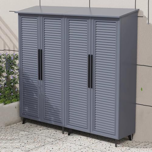 Geräteschuppen Lagerschrank for den Außenbereich, Lagerschrank for den Garten, großer Werkzeugschrank Gerätehaus
