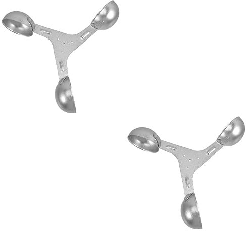 Supvox 2stücke Windgeschwindigkeitsmesser Cup Anemometer Sensor Für Präzise Luftstrommessungen Geeignet Für Landwirtschaft Und Geografie Leicht Und Installieren Aluminiumlegierung Mit