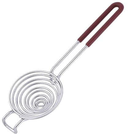 Mikinona Strainer Smooth Inner Layer 304 Stainless Steel Separator White Separator for Chef and Home Baking