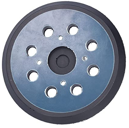 2 Uds Almohadilla Repuesto Lijadora Orbital Gancho Bucle 5 Pulgadas 8 Orificios Polvo Y 4 Ojos Tornillos Instalacion Facil Rapida Superficie Lisa Goma
