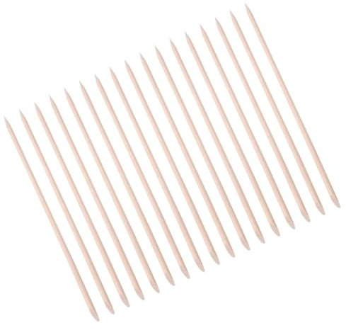 FOMIYES 200piezas Barra para Decoración de Uñas Palillo de Limpieza de Uñas Empujador de Manicura de Madera para Eliminar Piel Muerta y Limpiar Cutículas el Hogar Tienda