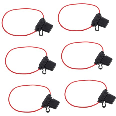 PRETYZOOM 6Pezzi Portafusibili Impermeabili per Auto Kit Fusibili Lama con Morsettiera per Elettrici Applicazioni Versatili e Costruzione Resistente