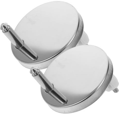 Cabilock 2 Pares Tornillos para Fijación de Asiento de Inodoro Tornillos Plásticos con Tapones de Expansión de Goma Kit Resistente para Montaje Rápido y Seguro de Tapas