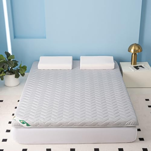 Futonmadrass 5 cm tjock andningsbar rullbar japansk madrass vikbar sovmatta för barn camping grå 80 x 190 cm bärbar sovlösning