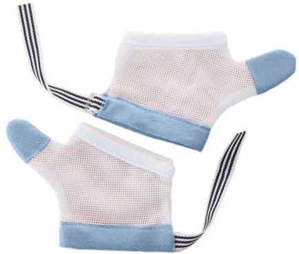 Gants anti-morsure pour les doigts en silicone souple avec poignets | réglables pour un confort de dentition