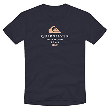 Quiksilver - First Fire Camiseta para Adulto, Navy Blazer, L