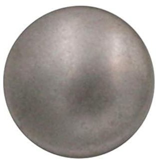 silber matt leicht gewölbte Metall Knöpfe mit Öse (10 Stück) (18mm)