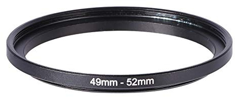VBESTLIFE Anello Filtro, Anello Adattatore per Obiettivo Step-up in Metallo Nero per Obiettivo della Fotocamera da 49-52 mm per filtri copriobiettivo, adattatori, Obiettivo, paraluce ECC.